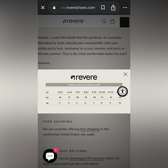 Revere Nairobi Orthotic Ballet Flat | Built-in Arc Support - Black Lizard Sz 40 - Picture 13 of 13